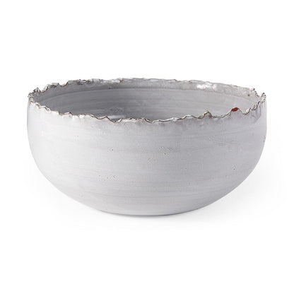 Mercana - Larsen 13L x 13W White Ceramic Large Decorative Bowl - 68909 view 1