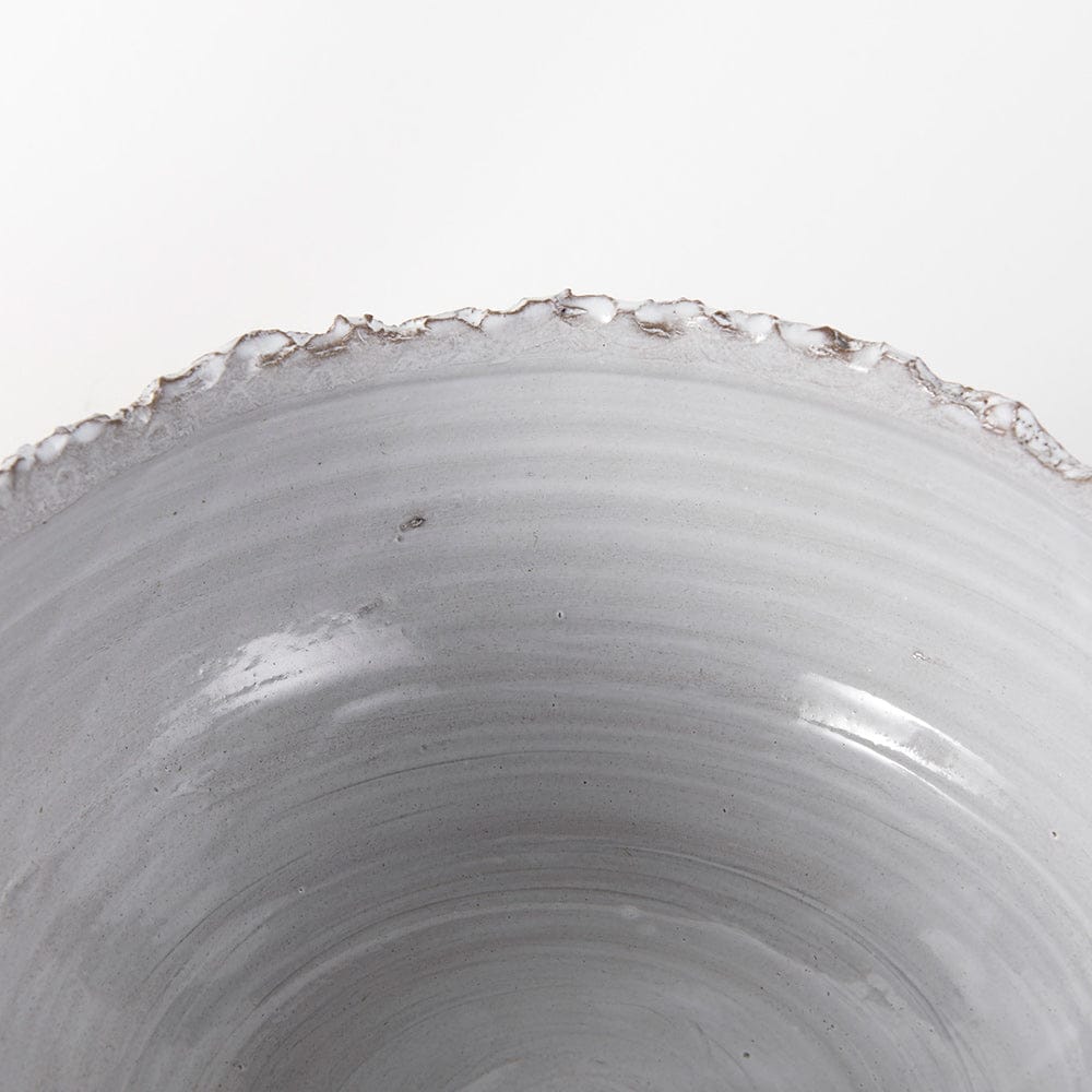 Mercana - Larsen 13L x 13W White Ceramic Large Decorative Bowl - 68909 view 8