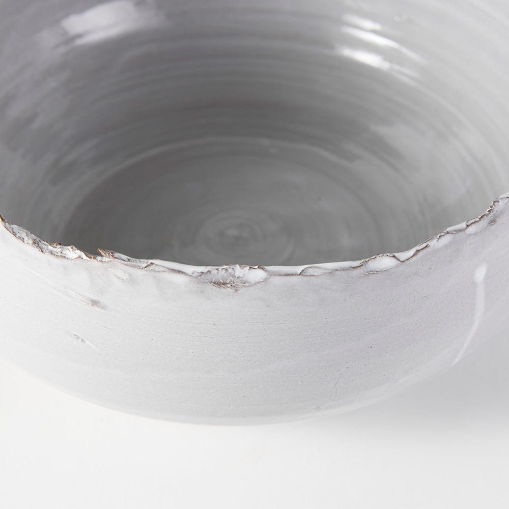 Mercana - Larsen 13L x 13W White Ceramic Large Decorative Bowl - 68909 view 9