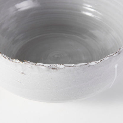 Mercana - Larsen 13L x 13W White Ceramic Large Decorative Bowl - 68909 view 9