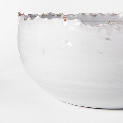 Mercana - Larsen 13L x 13W White Ceramic Large Decorative Bowl - 68909 view 11
