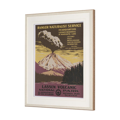 Mercana - Lassen Volcanic National Park by The Vinatage Collection a Framed Art Print Matted under Glass - 15280 view 2