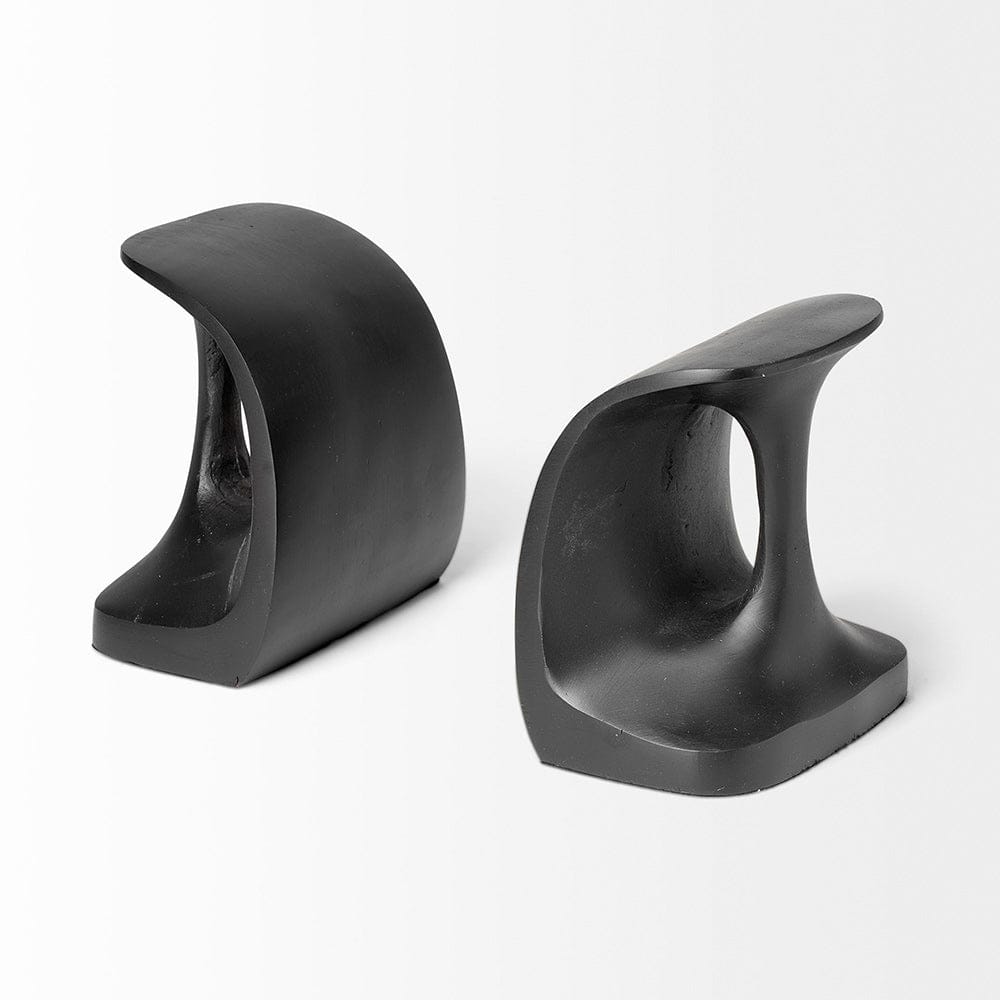 Mercana - Last Cobbler's 8L x 6W Black Shoemaker Tool Bookends (Set of 2) - 68419 view 4