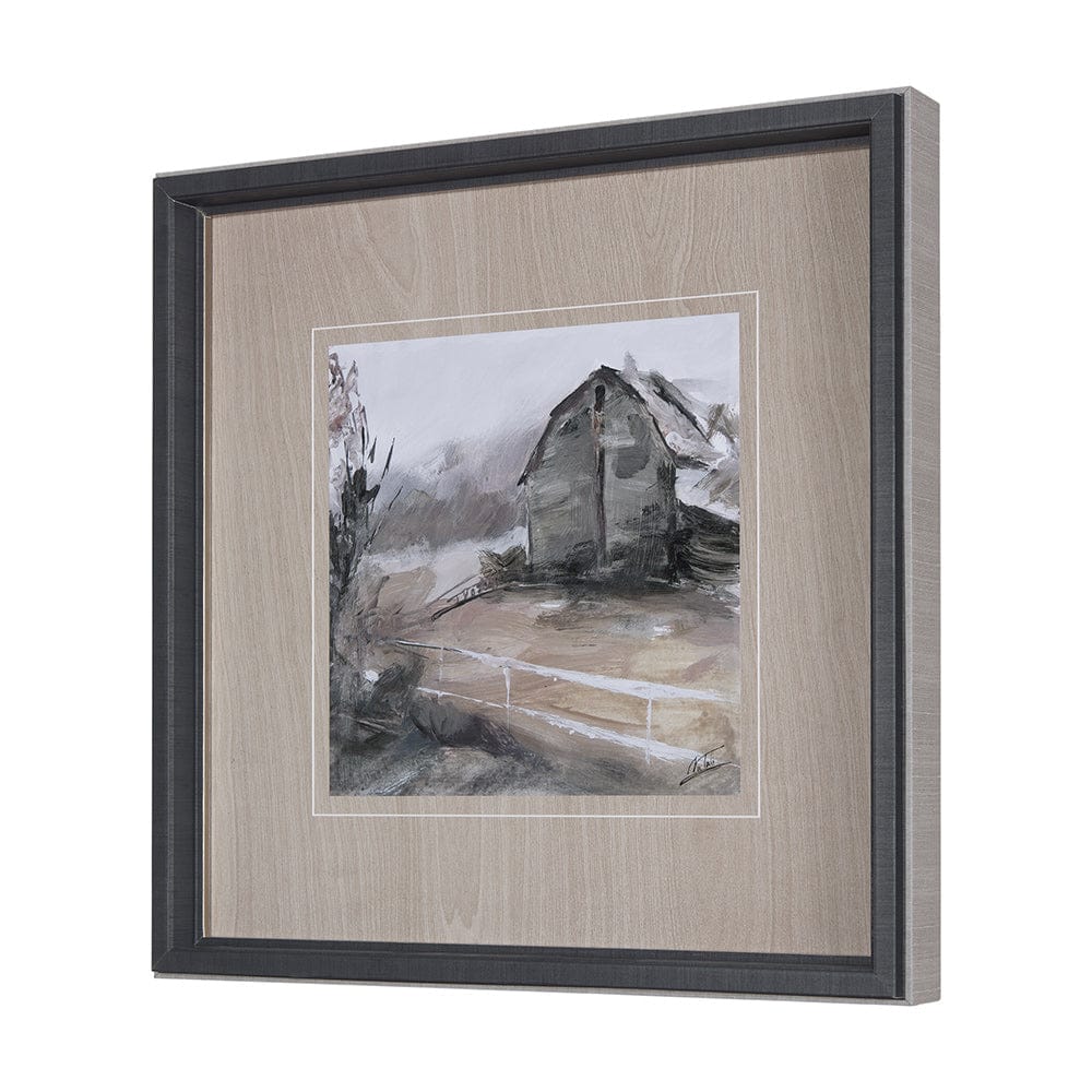 Mercana - Late Autumn in Countryside I by Mercana Studio Hand Embellished Framed Art Print Matted under Glass - 14242 view 2
