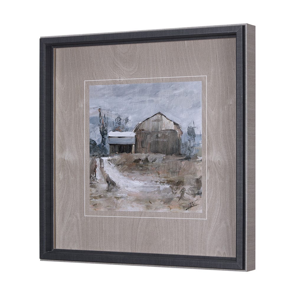 Mercana - Late Autumn in Countryside II by Mercana Studio Hand Embellished Framed Art Print Matted under Glass - 14243 view 2