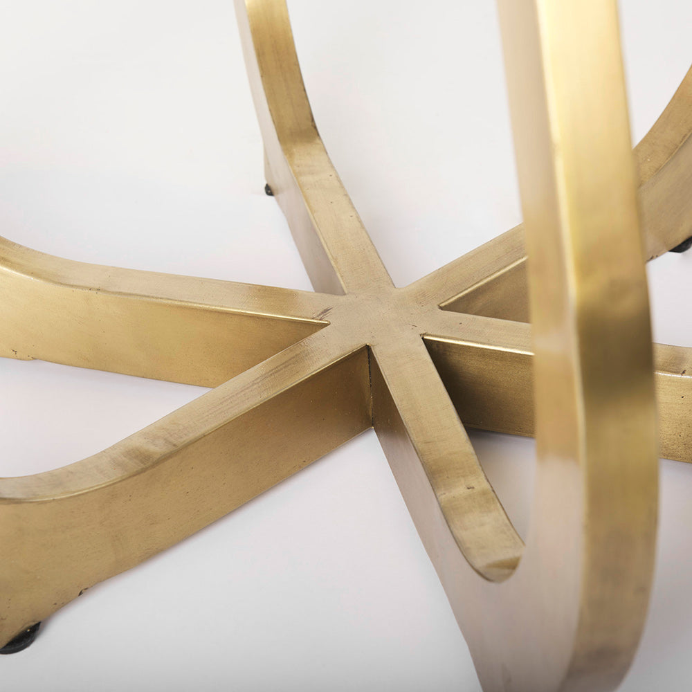 Mercana - Laurent 48" Marble Top Gold Metal Base Dining Table - 68238-AB view 9