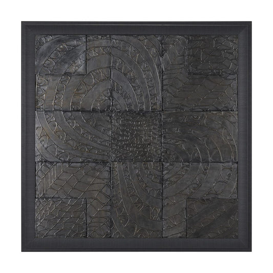 Mercana - Layered Alloy I by Studio M a handmade Original 3D Textured Framed Artwork - 15594 view 1