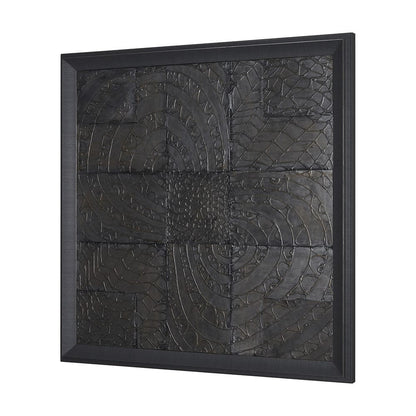 Mercana - Layered Alloy I by Studio M a handmade Original 3D Textured Framed Artwork - 15594 view 2