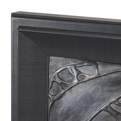 Mercana - Layered Alloy I by Studio M a handmade Original 3D Textured Framed Artwork - 15594 view 4
