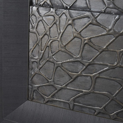 Mercana - Layered Alloy I by Studio M a handmade Original 3D Textured Framed Artwork - 15594 view 5