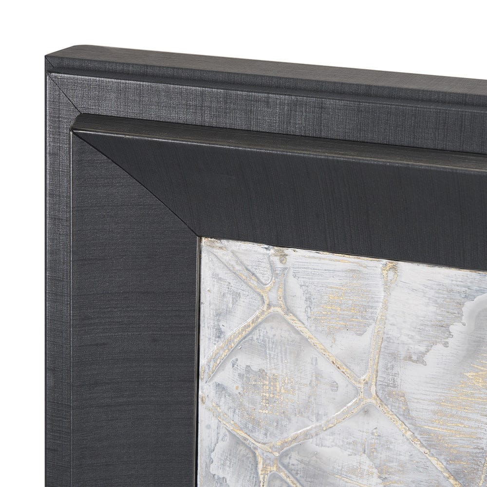 Mercana - Layered Alloy II by Studio M a handmade Original 3D Textured Framed Artwork - 15595 view 4