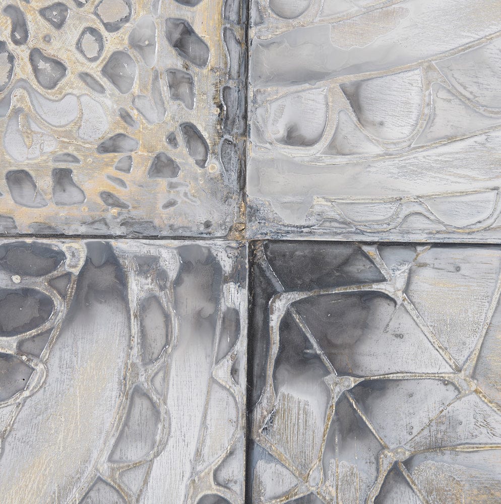 Mercana - Layered Alloy II by Studio M a handmade Original 3D Textured Framed Artwork - 15595 view 6