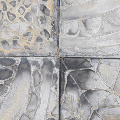 Mercana - Layered Alloy II by Studio M a handmade Original 3D Textured Framed Artwork - 15595 view 6
