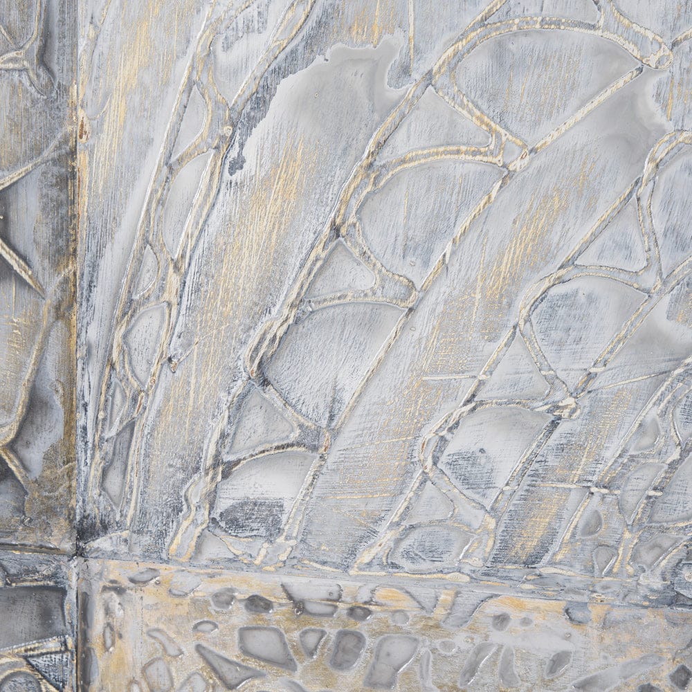 Mercana - Layered Alloy II by Studio M a handmade Original 3D Textured Framed Artwork - 15595 view 7