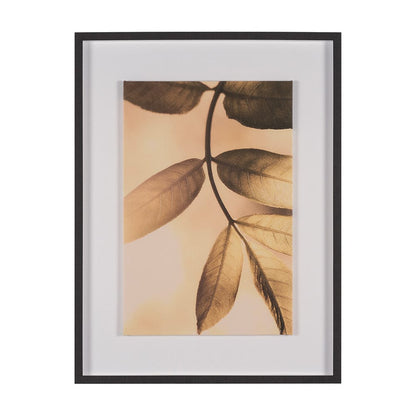 Mercana - Leaf Imaging by Michael Banks a Hand Embellished Framed Art Print Matted under Glass - 15813 view 1