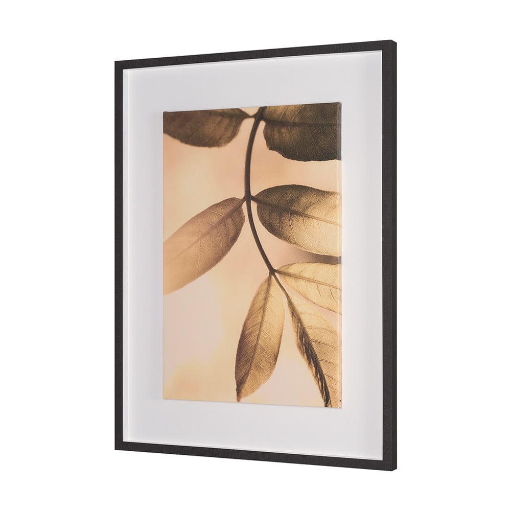 Mercana - Leaf Imaging by Michael Banks a Hand Embellished Framed Art Print Matted under Glass - 15813 view 2