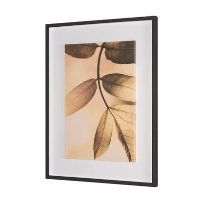 Mercana - Leaf Imaging by Michael Banks a Hand Embellished Framed Art Print Matted under Glass - 15813 view 2