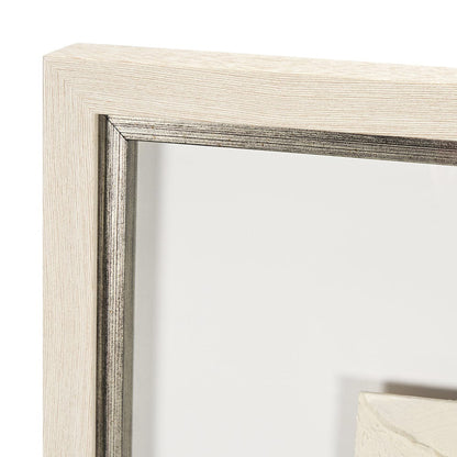 Mercana - Leaf Relief I by Studio M a handmade Original Framed Artwork under Glass - 15203 view 4