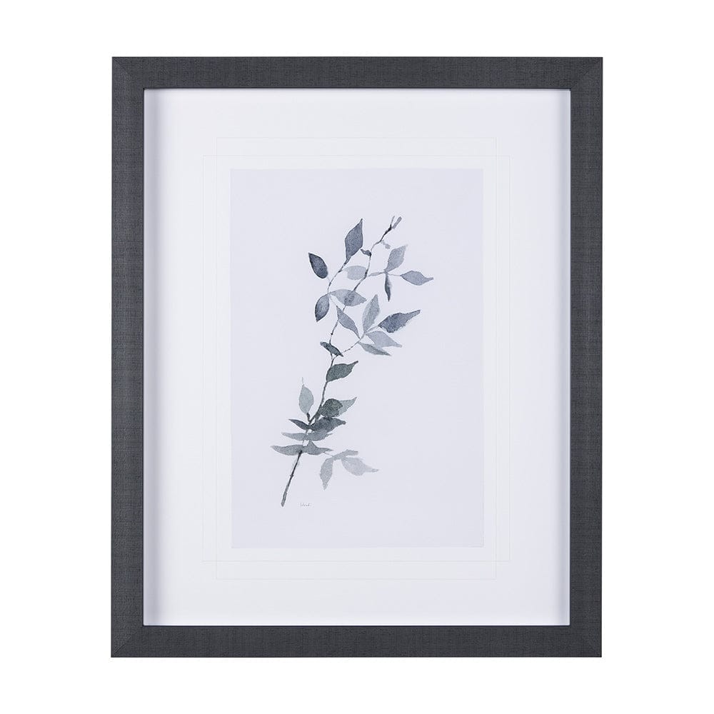 Mercana - Leaf Shadow I by Mercana Studio a Hand Embellished Textured Framed Art Print Matted under Glass - 14206 view 1