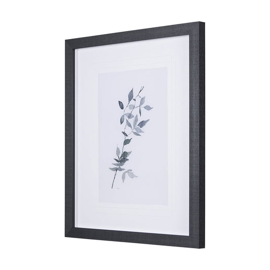 Mercana - Leaf Shadow I by Mercana Studio a Hand Embellished Textured Framed Art Print Matted under Glass - 14206 view 2
