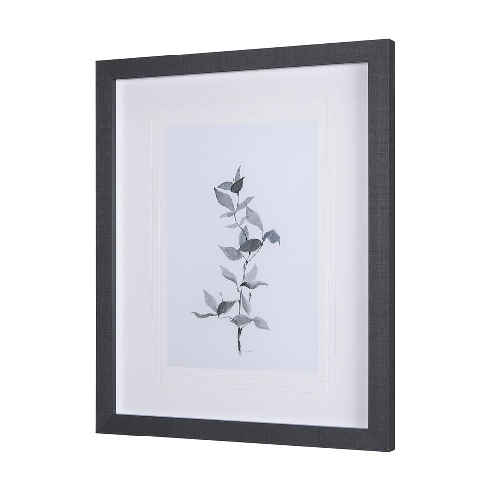 Mercana - Leaf Shadow II by Mercana Studio a Hand Embellished Textured Framed Art Print Matted under Glass - 14207 view 2