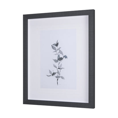 Mercana - Leaf Shadow II by Mercana Studio a Hand Embellished Textured Framed Art Print Matted under Glass - 14207 view 2