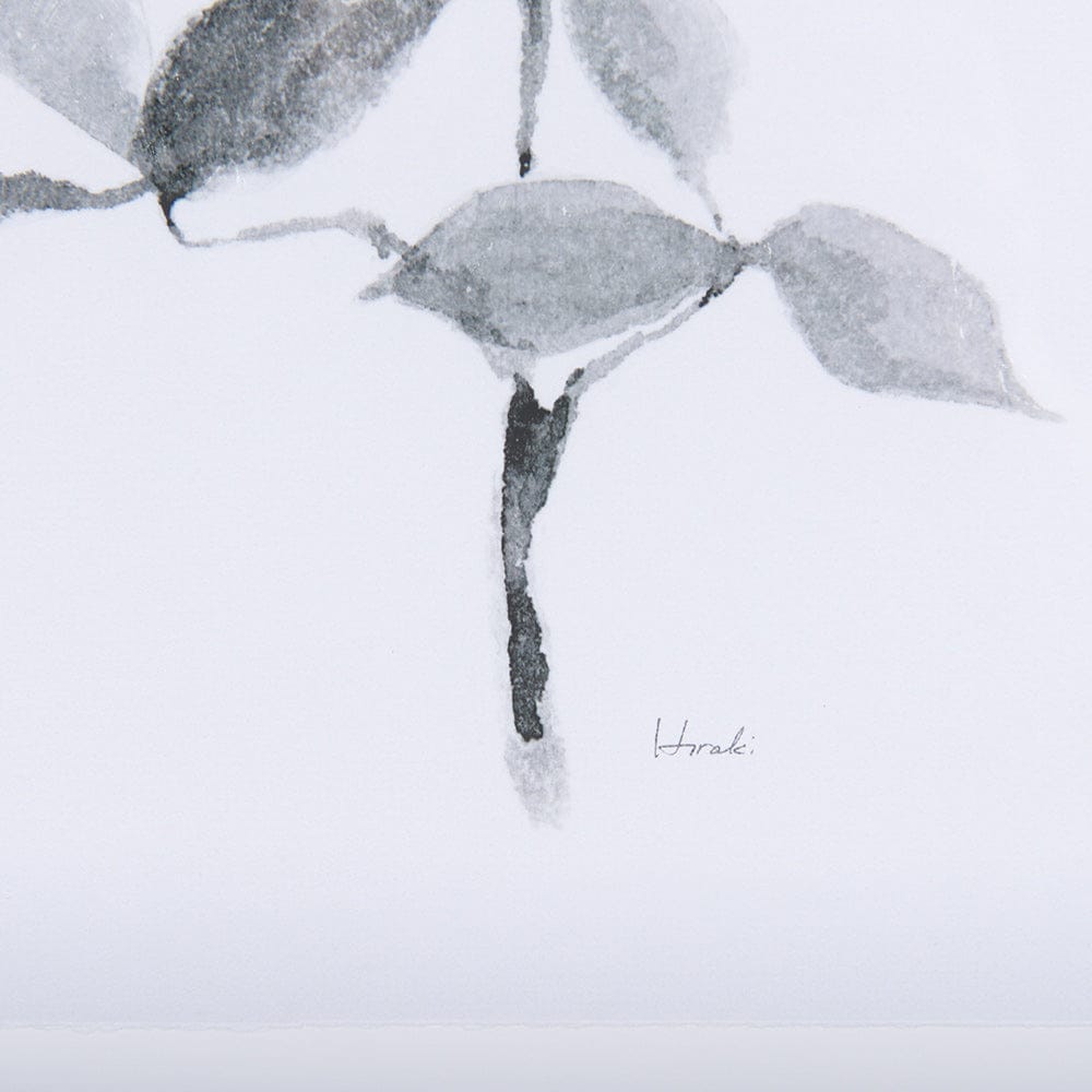 Mercana - Leaf Shadow II by Mercana Studio a Hand Embellished Textured Framed Art Print Matted under Glass - 14207 view 6