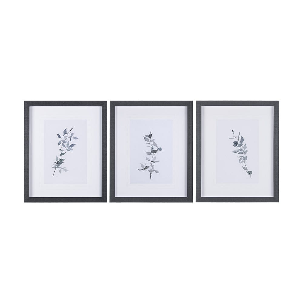 Mercana - Leaf Shadow II by Mercana Studio a Hand Embellished Textured Framed Art Print Matted under Glass - 14207 view 8