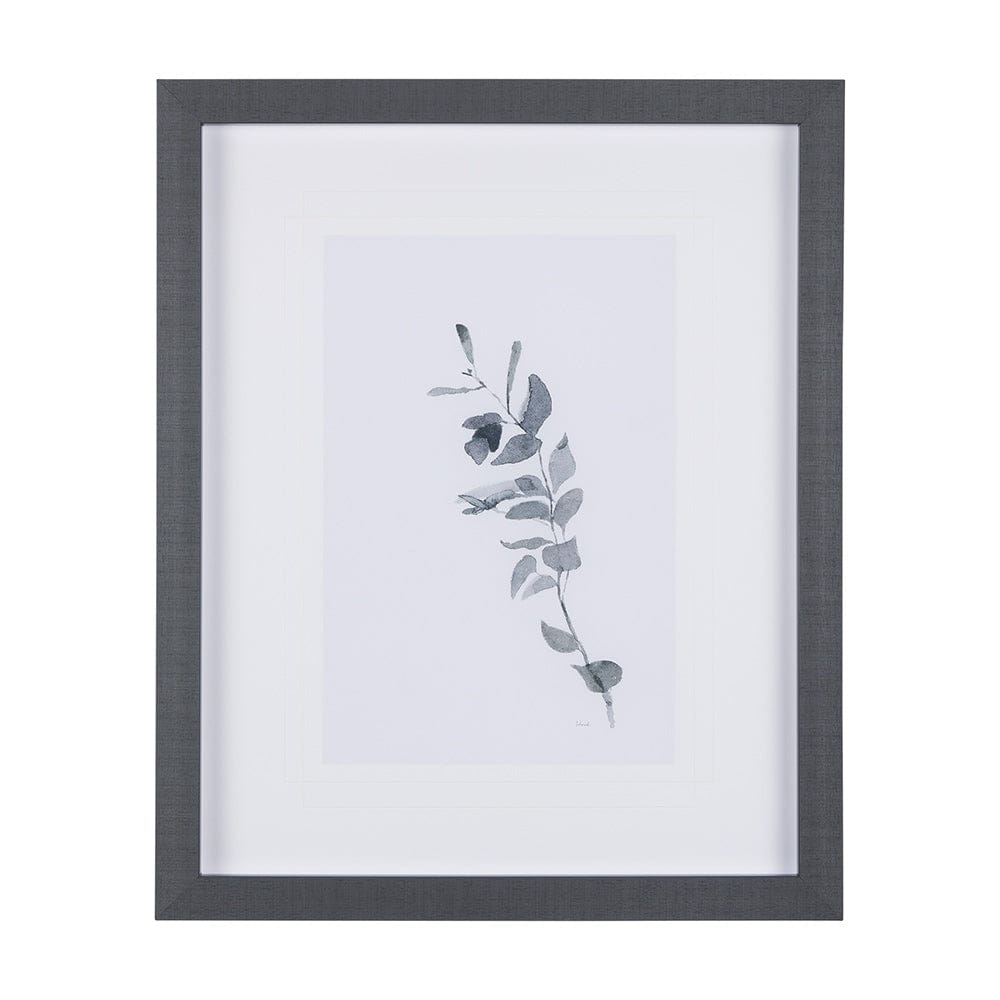 Mercana - Leaf Shadow III by Mercana Studio a Hand Embellished Textured Framed Art Print Matted under Glass - 14208 view 1