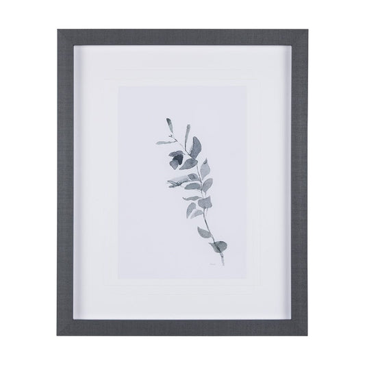 Mercana - Leaf Shadow III by Mercana Studio a Hand Embellished Textured Framed Art Print Matted under Glass - 14208 view 1