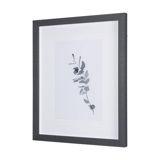 Mercana - Leaf Shadow III by Mercana Studio a Hand Embellished Textured Framed Art Print Matted under Glass - 14208 view 2