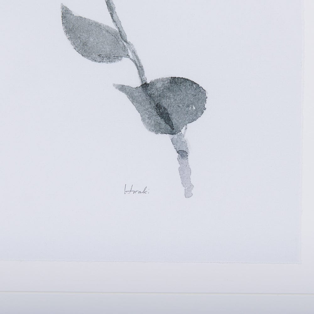 Mercana - Leaf Shadow III by Mercana Studio a Hand Embellished Textured Framed Art Print Matted under Glass - 14208 view 6