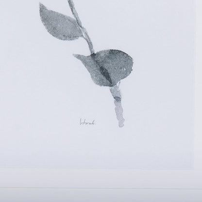 Mercana - Leaf Shadow III by Mercana Studio a Hand Embellished Textured Framed Art Print Matted under Glass - 14208 view 6