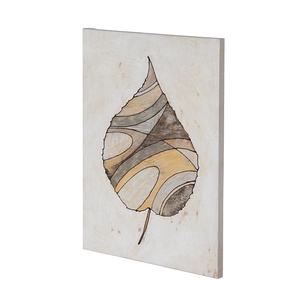 Mercana - Leafy Patterns 1 by Filippo Ioco a Hand Embellished Textured Canvas - 100971-L view 1