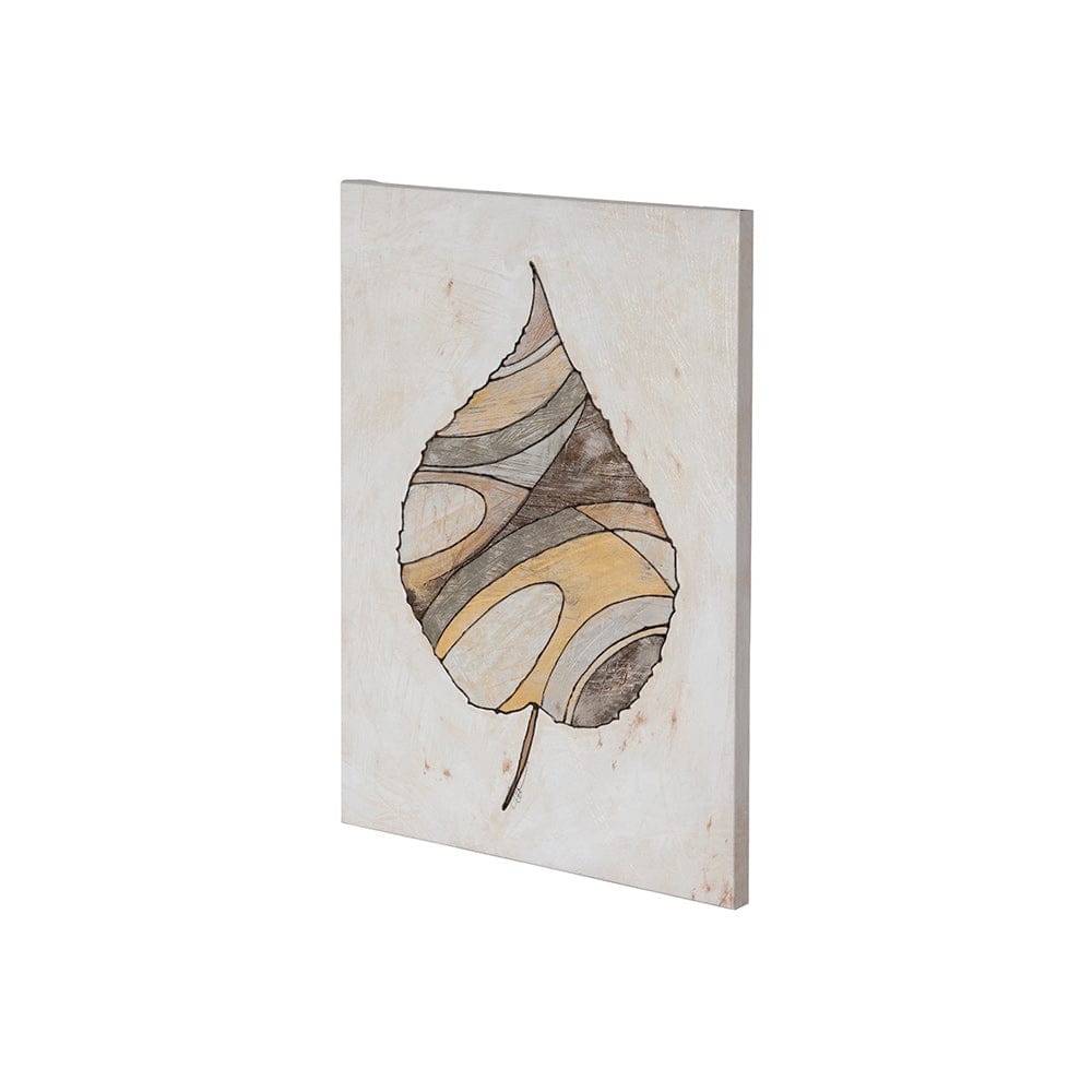 Mercana - Leafy Patterns 1 by Filippo Ioco a Hand Embellished Textured Canvas - 100971-S view 1
