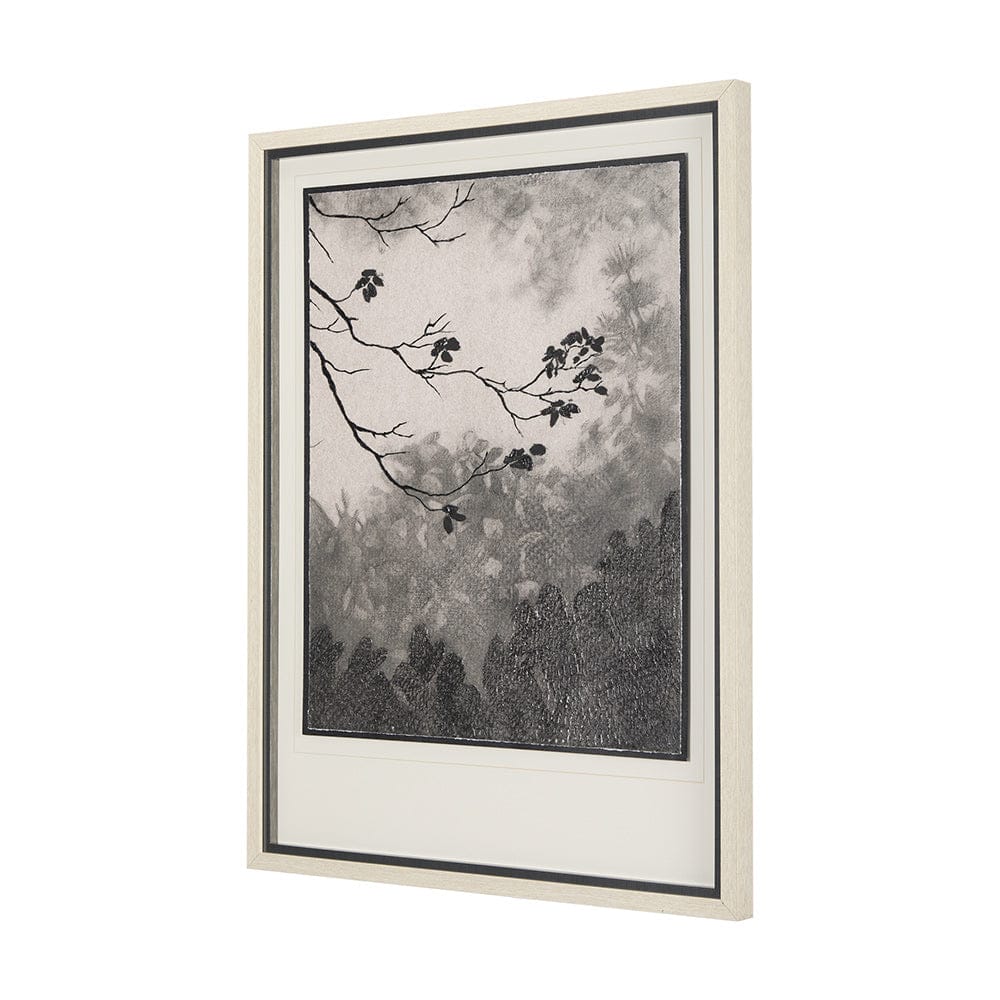 Mercana - Leafy Shade I by Mercana Studio a Hand Embellished Textured Framed Art Print Matted under Glass - 14873 view 2