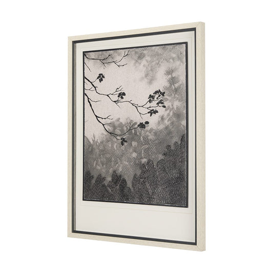 Mercana - Leafy Shade I by Mercana Studio a Hand Embellished Textured Framed Art Print Matted under Glass - 14873 view 2