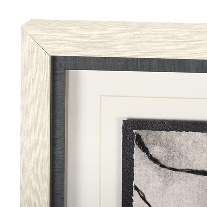 Mercana - Leafy Shade I by Mercana Studio a Hand Embellished Textured Framed Art Print Matted under Glass - 14873 view 4