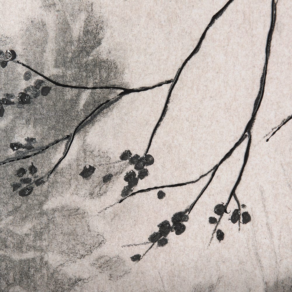 Mercana - Leafy Shade II by Mercana Studio a Hand Embellished Textured Framed Art Print Matted under Glass - 14874 view 7