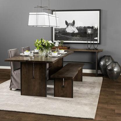 Mercana - Ledger I 70L x 17W Brown Live-Edge Wooden Dining Bench - 68242 view 4