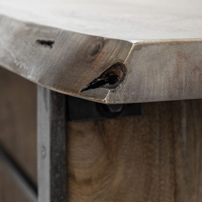 Mercana - Ledger II 70L x 17W x 30H Live-Edge Wooden Brown Console Table - 68243 view 5