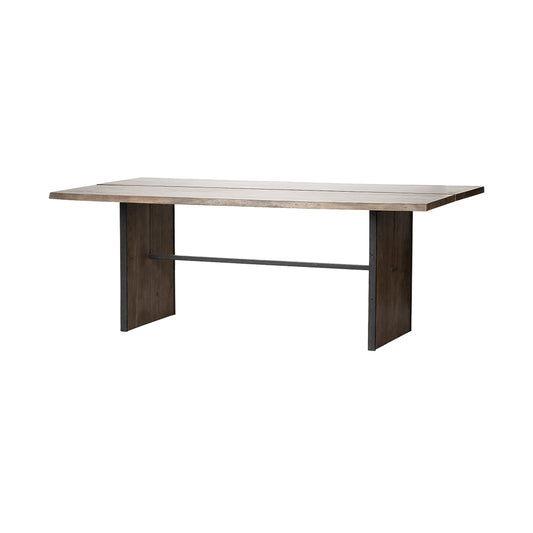 Mercana - Ledger III 84x38 Brown Solid Wood Top & Base Dining Table - 68244 view 1