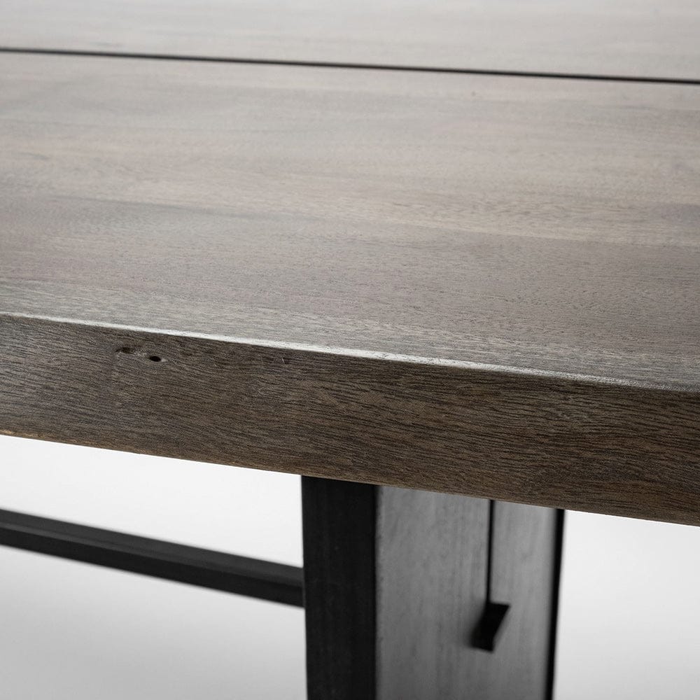 Mercana - Ledger III 84x38 Brown Solid Wood Top & Base Dining Table - 68244 view 5