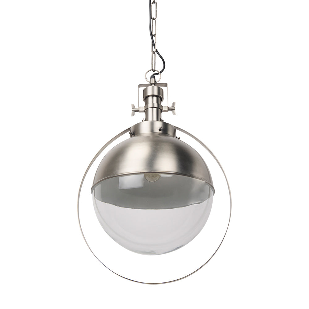 Mercana - Leighton 15.0L x 15.0W x 20.0H Antique Nickel Pendant Light - 69345 view 1