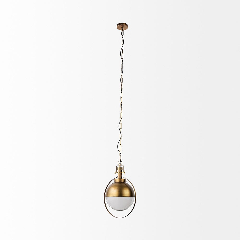 Mercana - Leighton I 15x20 Gold Toned Metal Spherical Pendant Light - 65281_CLOSEOUT view 2