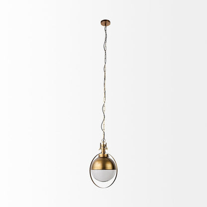 Mercana - Leighton I 15x20 Gold Toned Metal Spherical Pendant Light - 65281_CLOSEOUT view 2