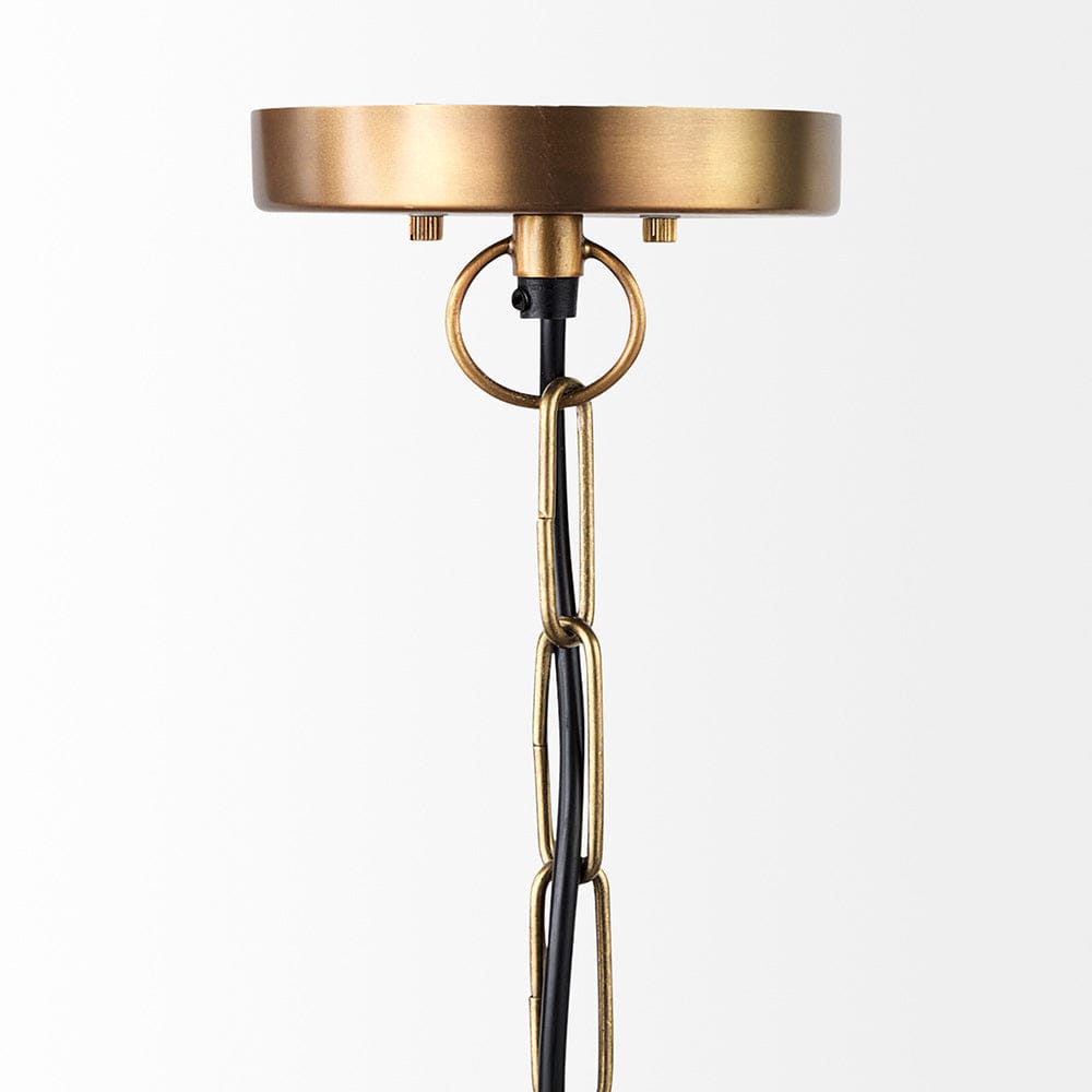 Mercana - Leighton I 15x20 Gold Toned Metal Spherical Pendant Light - 65281_CLOSEOUT view 3