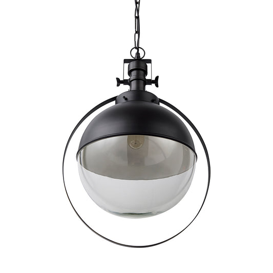 Mercana - Leighton II 15x20 Black Metal Spherical Pendant Light - 65463 view 1