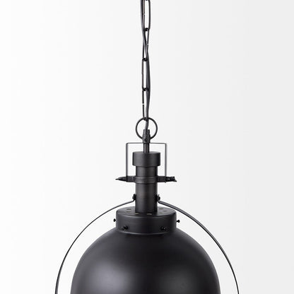 Mercana - Leighton II 15x20 Black Metal Spherical Pendant Light - 65463 view 6