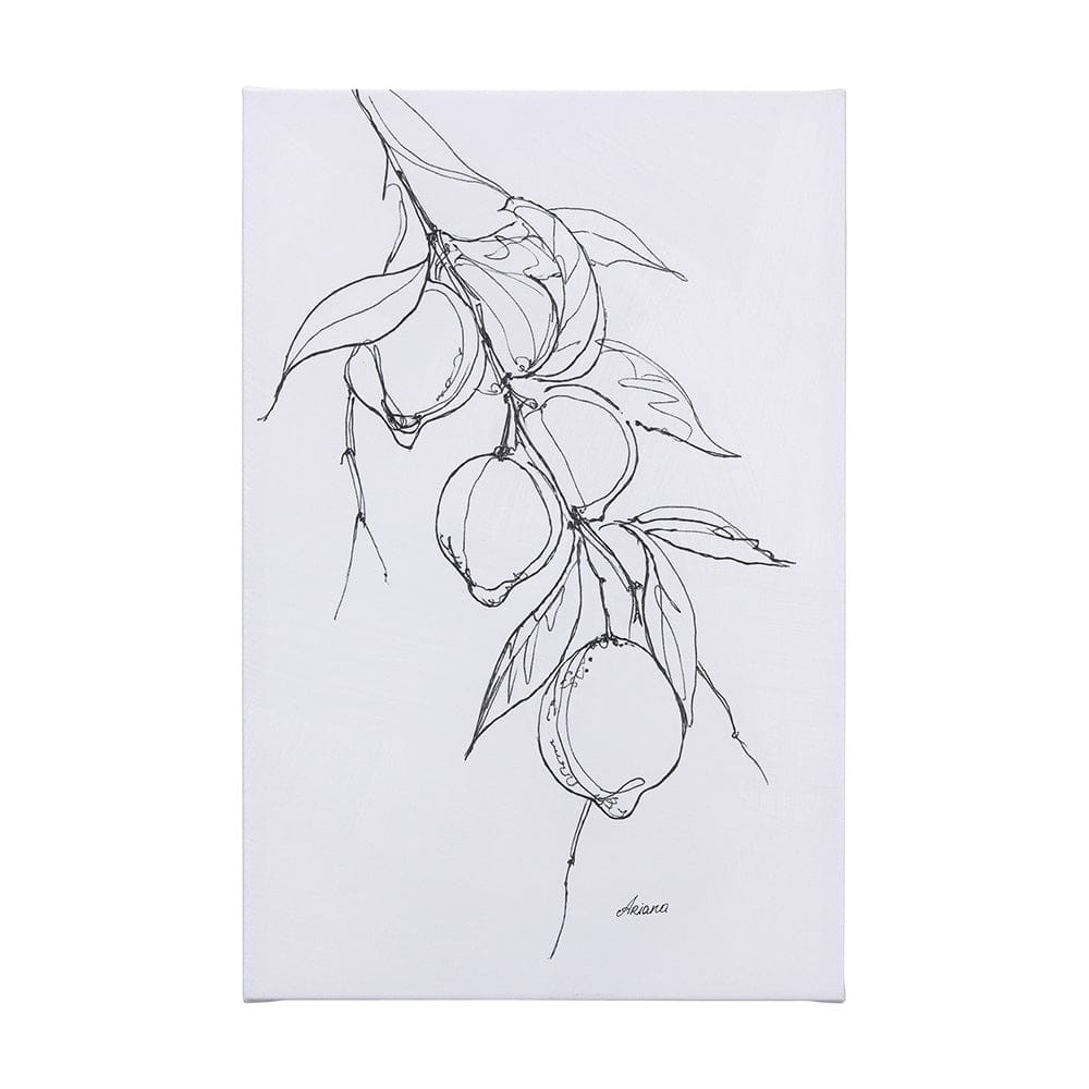 Mercana - Lemon Branch I by Mercana Studio a Hand Embellished Textured Canvas - 102230-L view 1